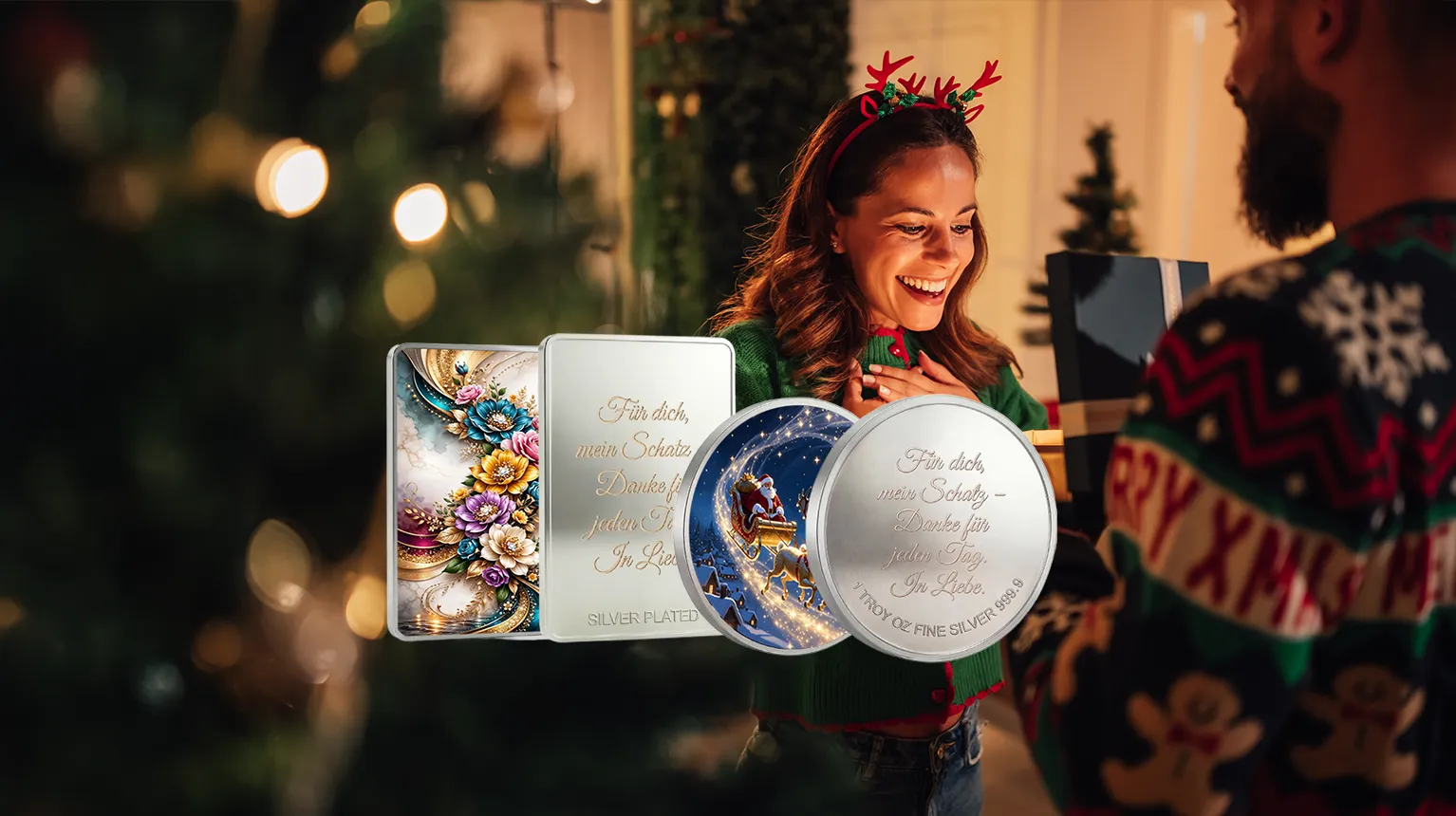 Silber-Weihnachtsgeschenk