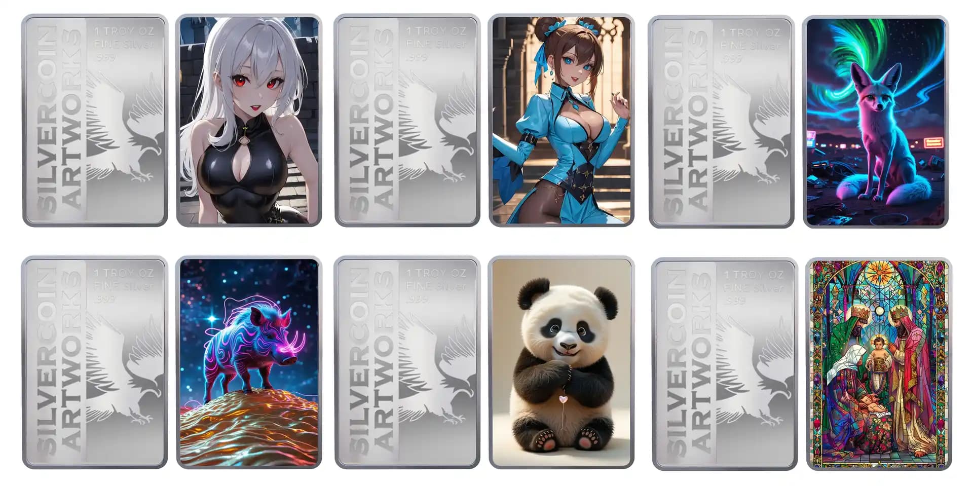 Kolorierte 1 oz Silbermünzen und Silberbarren – Sammlerstück oder Wertobjekt?